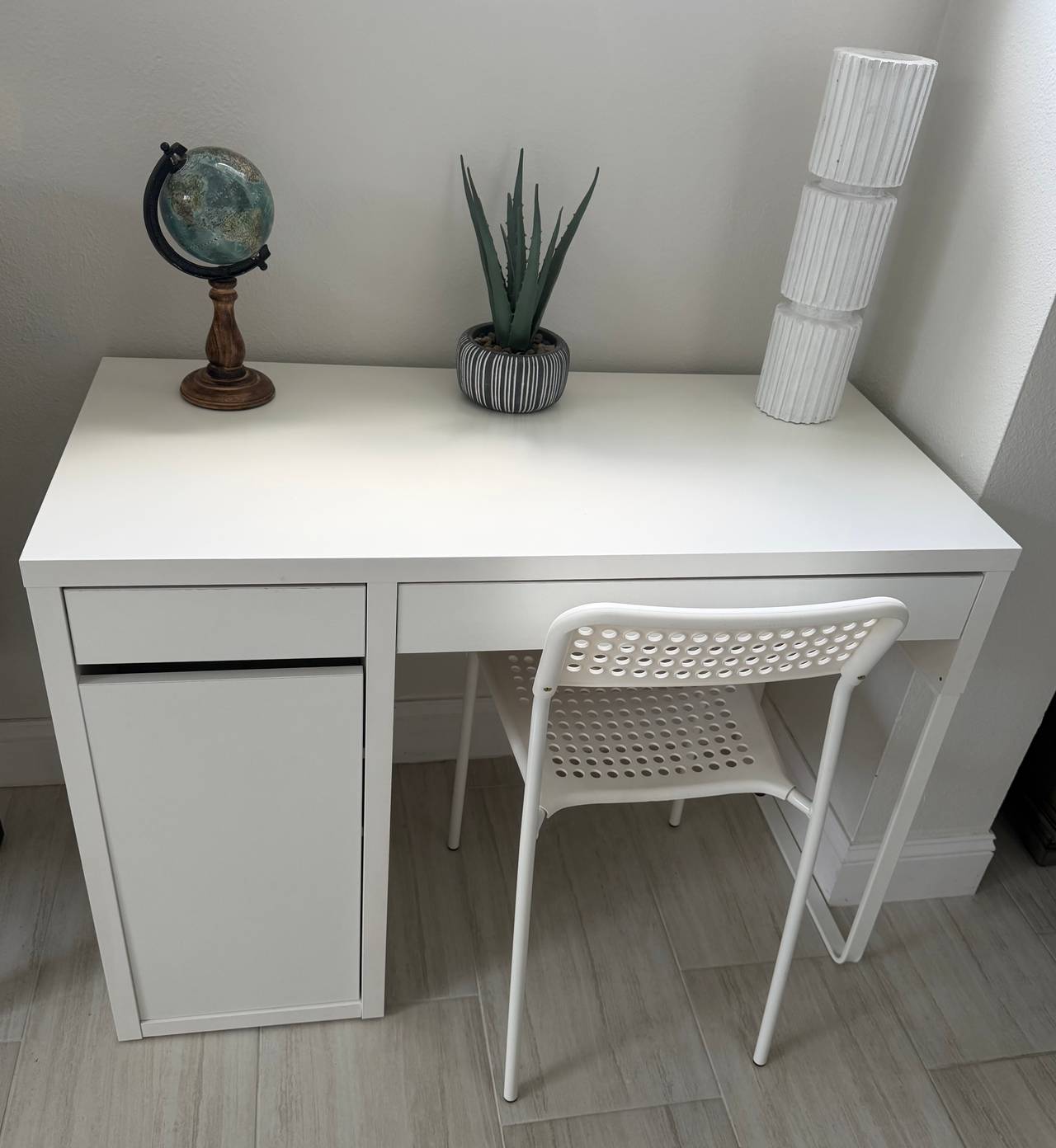 IKEA MICKE Desk White Computer Desk With Chair Office Student Home