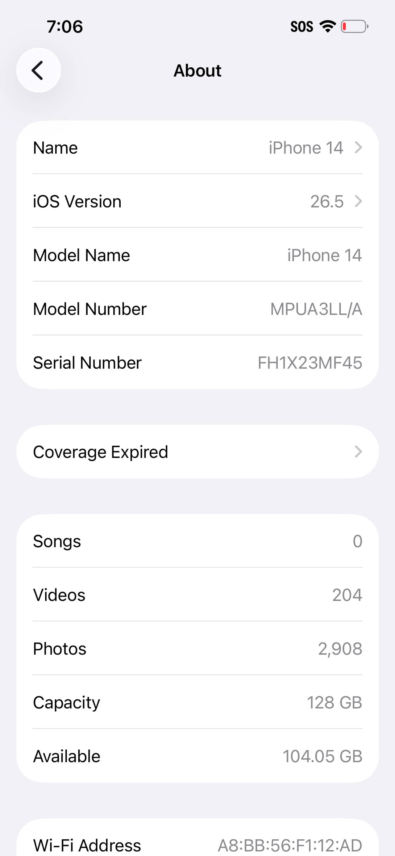 Apple iPhone 14 128GB Midnight