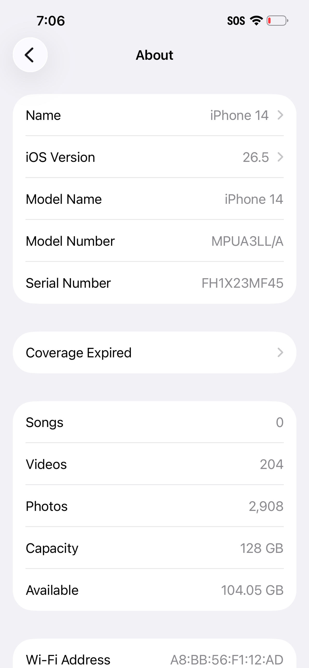 Apple iPhone 14 128GB Midnight