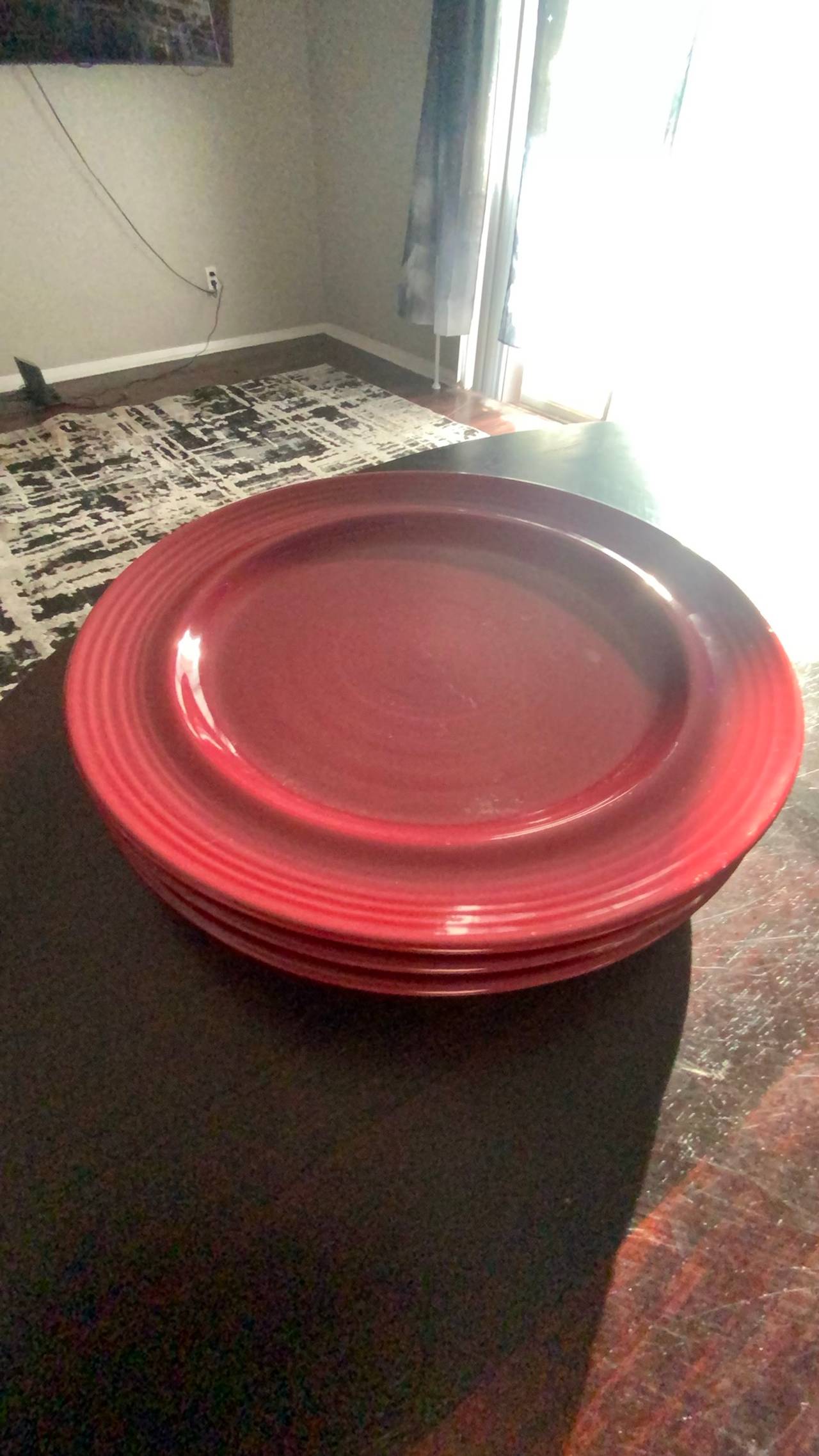 Pier 1 Japan Exclusive Burgundy Dinner Plate