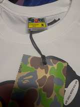 A Bathing Ape Big Ape Head Baby Milo Tee White/Blue Camo - Image 3