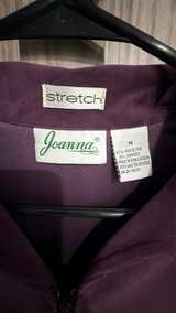 Joanna Stretch Full Zip Jacket Plum purple size Medium - Image 2