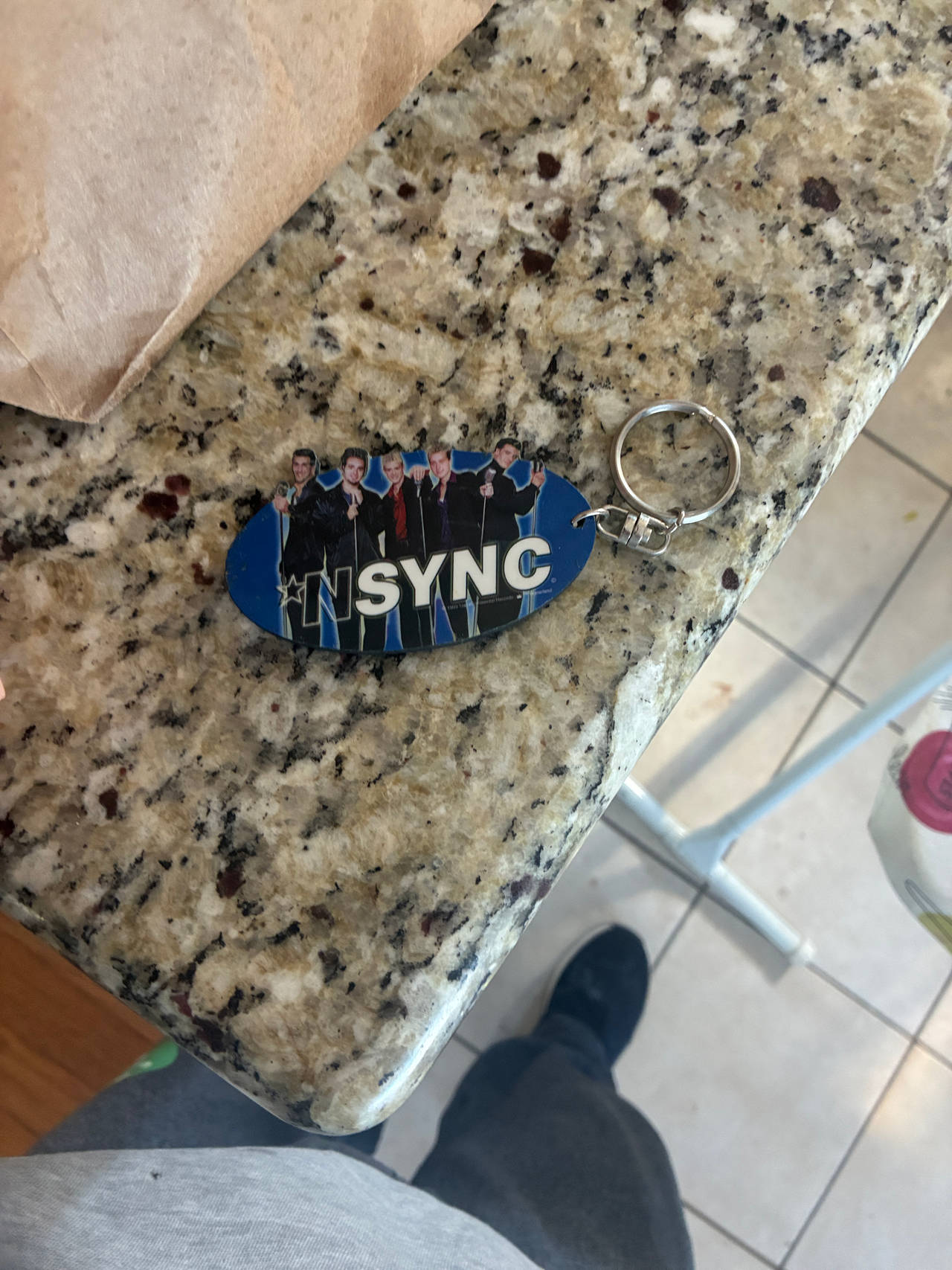 *NSYNC Vintage Oval Keychain