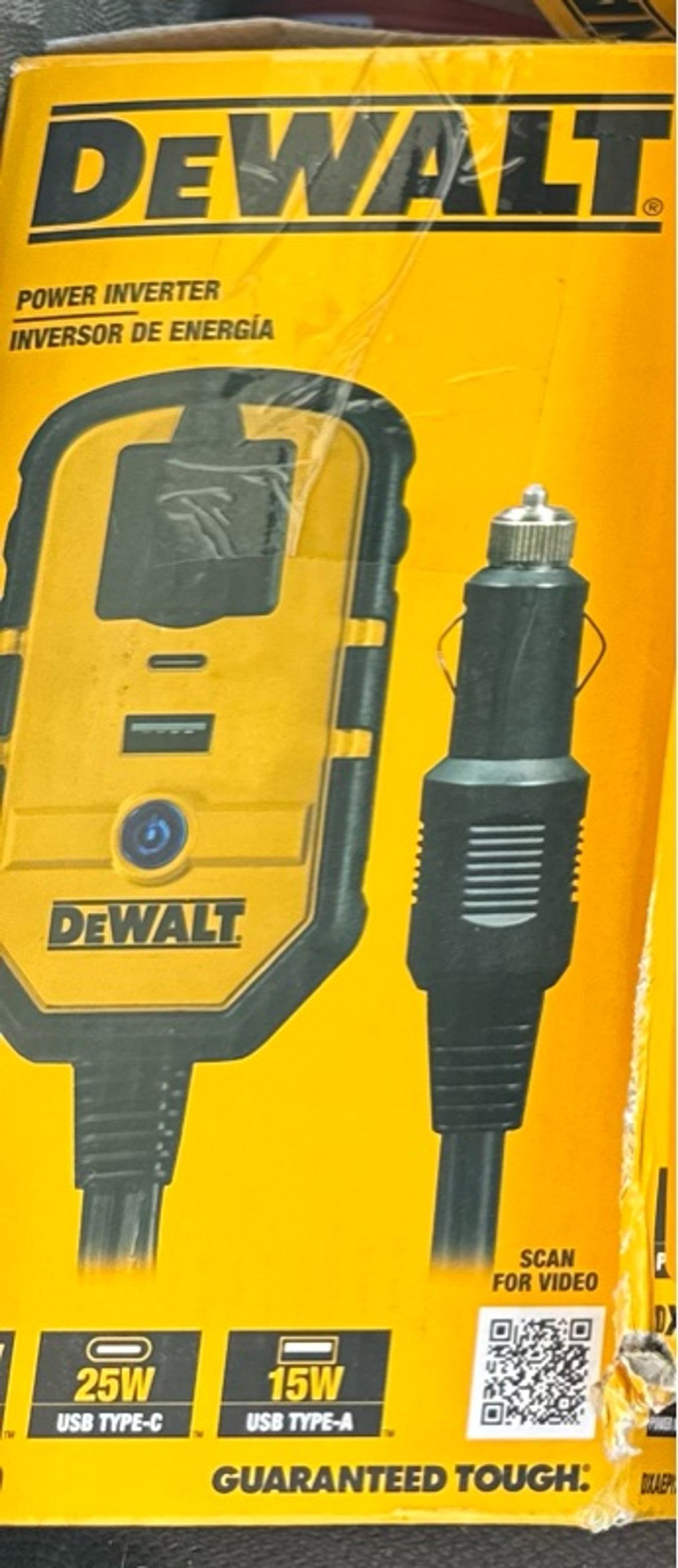 DEWALT 140-Watt Portable Car Power Inverter with Dual USB Ports
