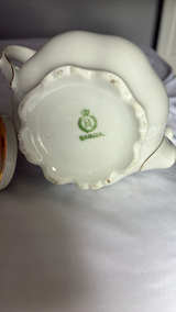Antique Hand-Painted Porcelain Teapot - Image 3