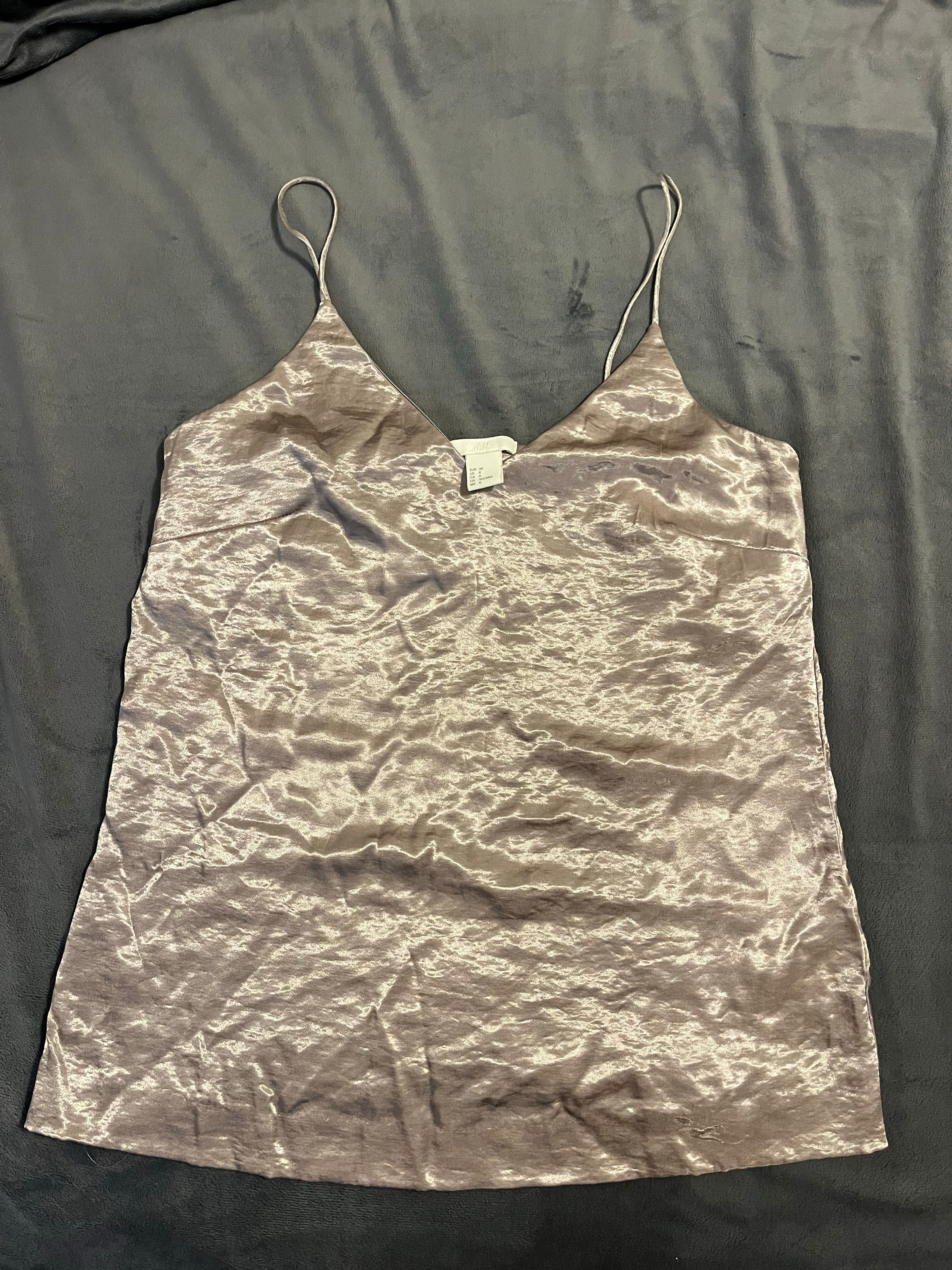 H&M V-neck Satin Camisole Top