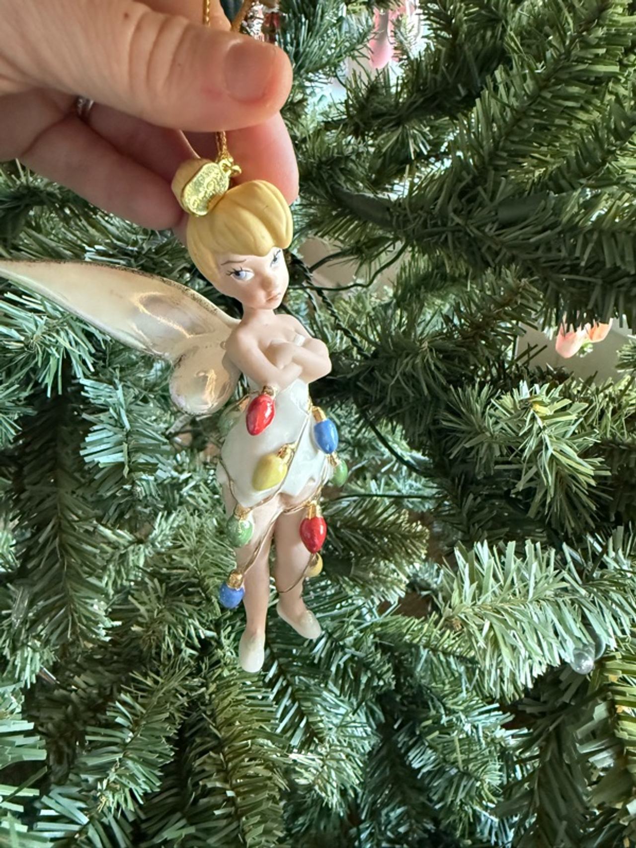 Lenox Disney Tinkerbell Ornament All Wrapped Up