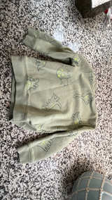 Cat & Jack Toddler Dinosaur Fleece Sweatshirt Green 4T - Image 3