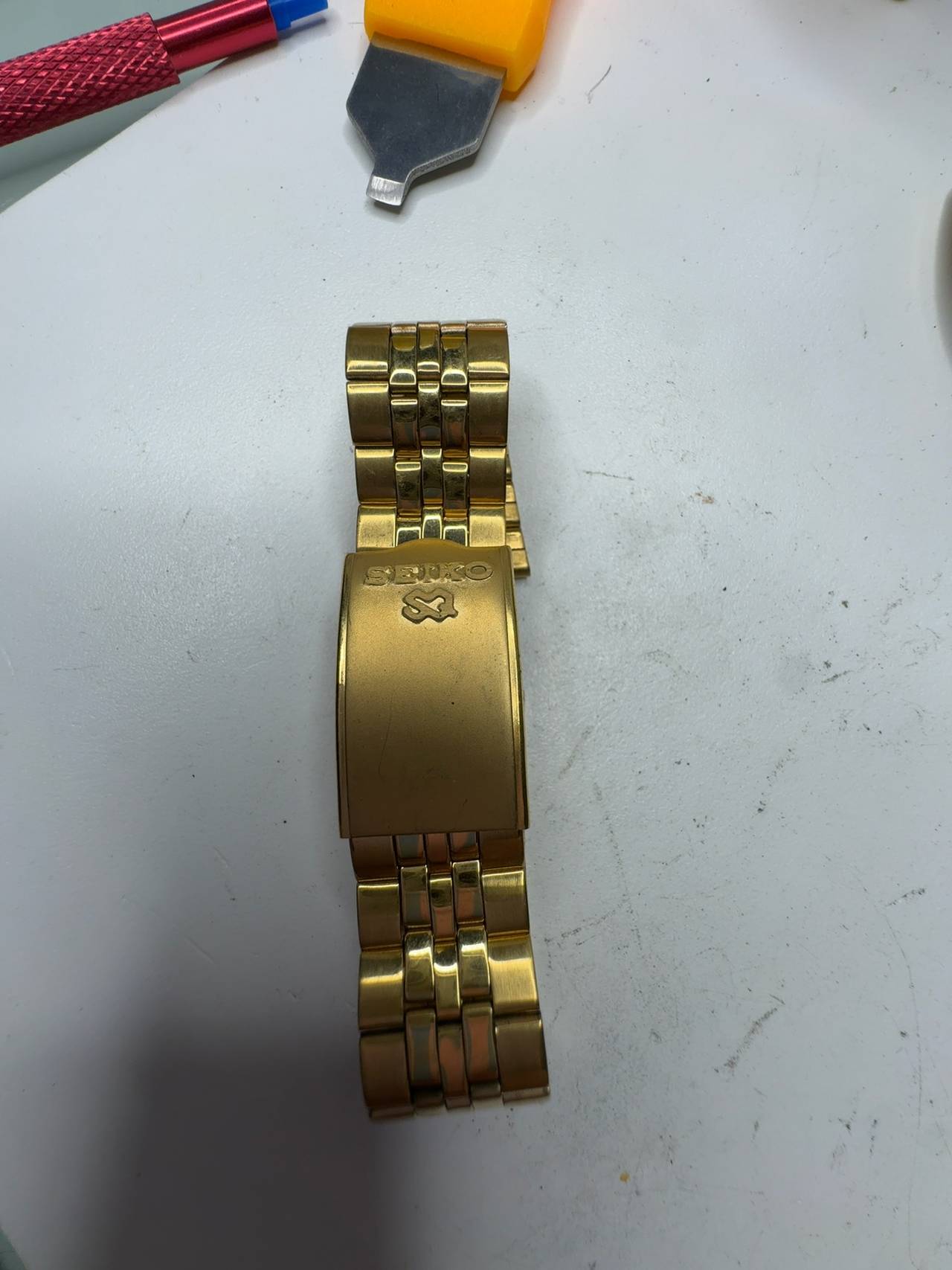 Seiko Gold Tone 21mm Men's Watch Band