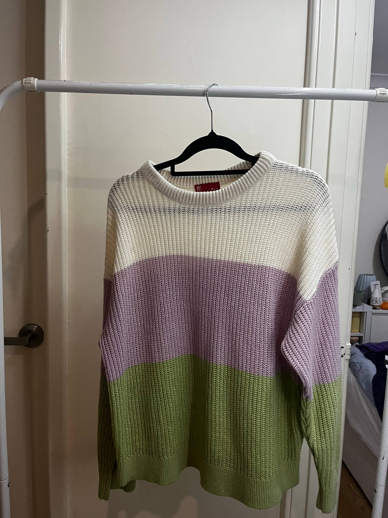 DPI Color Block Knit Sweater