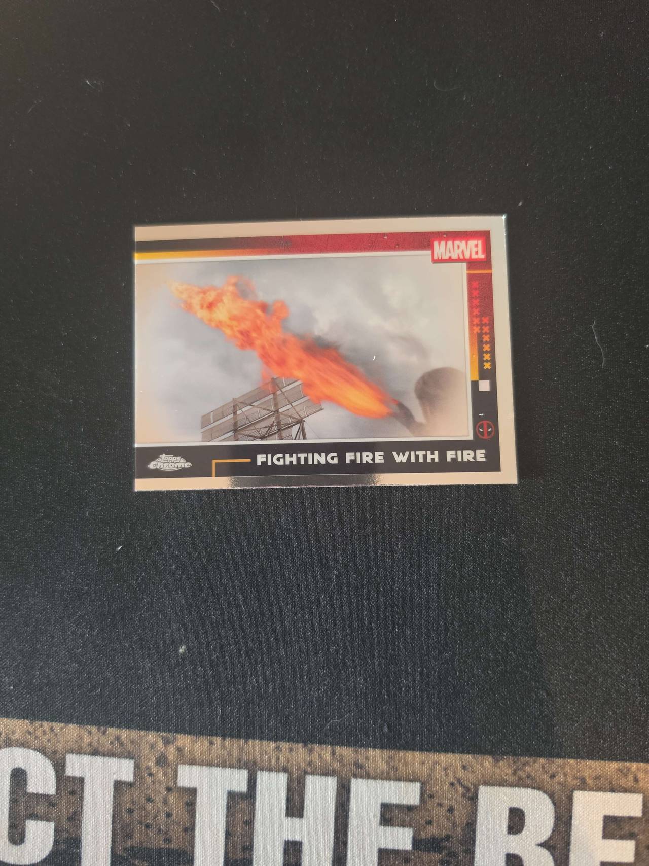 2024 Topps Chrome Marvel Deadpool #74 Fighting Fire With Fire