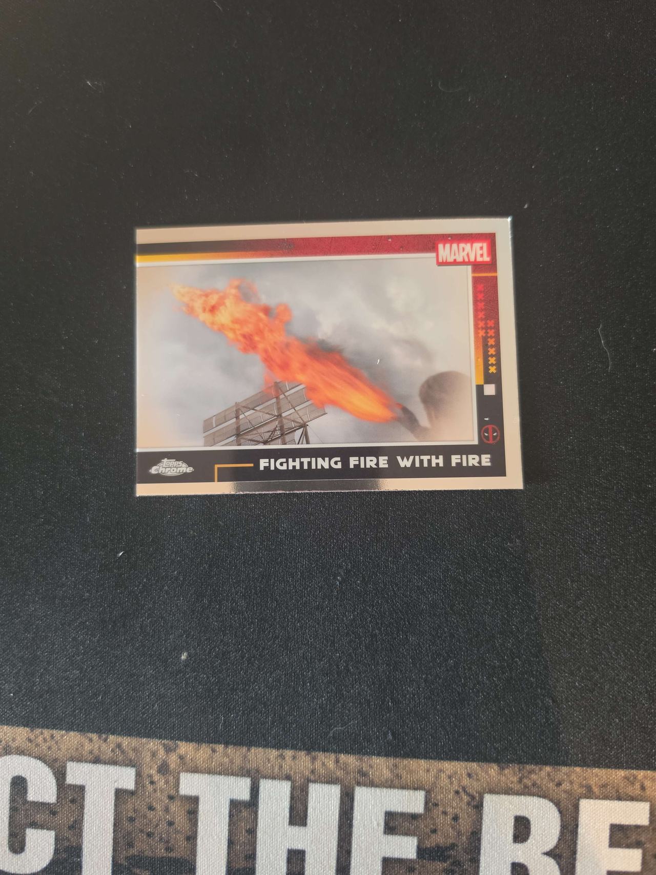2024 Topps Chrome Marvel Deadpool #74 Fighting Fire With Fire