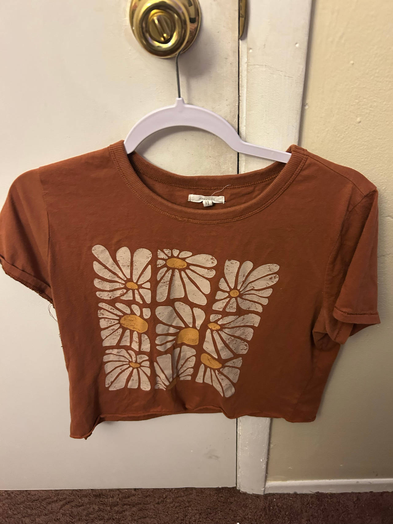 Forever 21 Daisy Graphic Crop Top