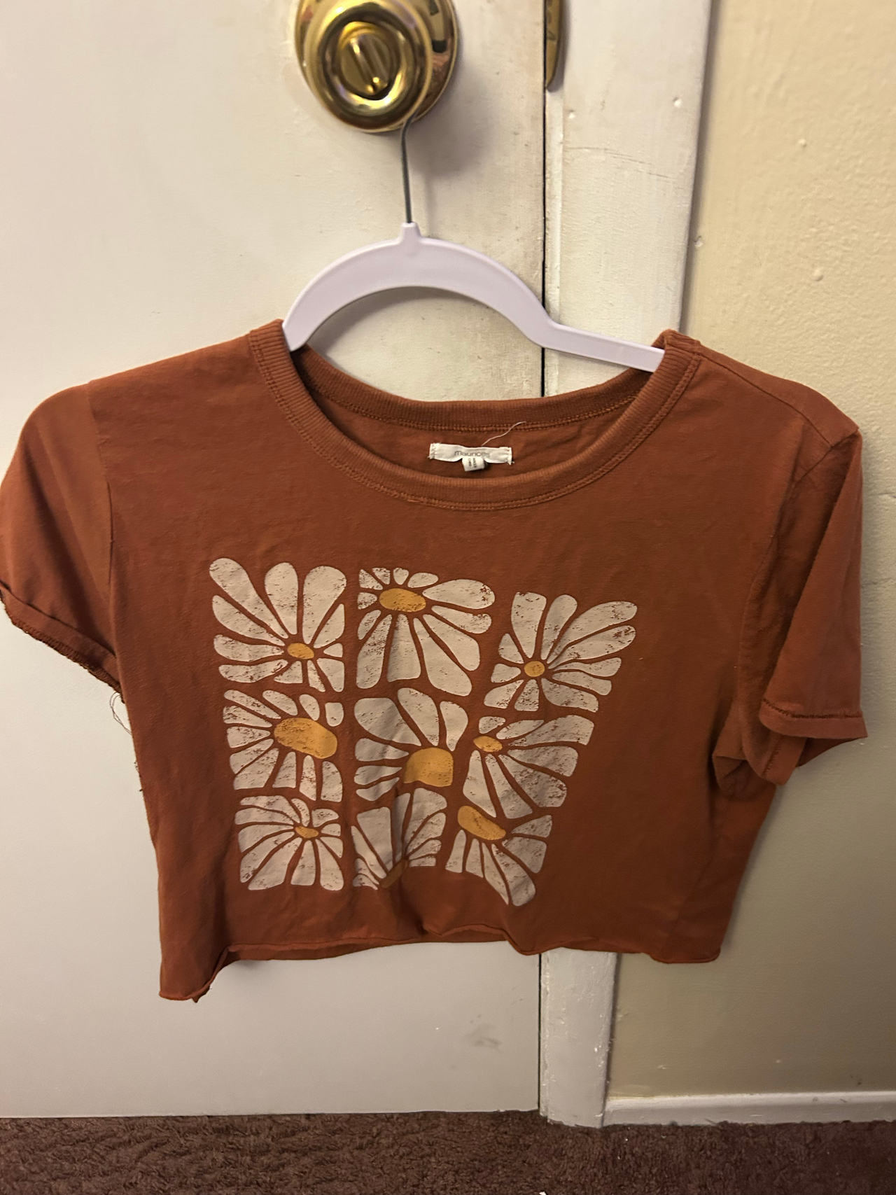 Forever 21 Daisy Graphic Crop Top