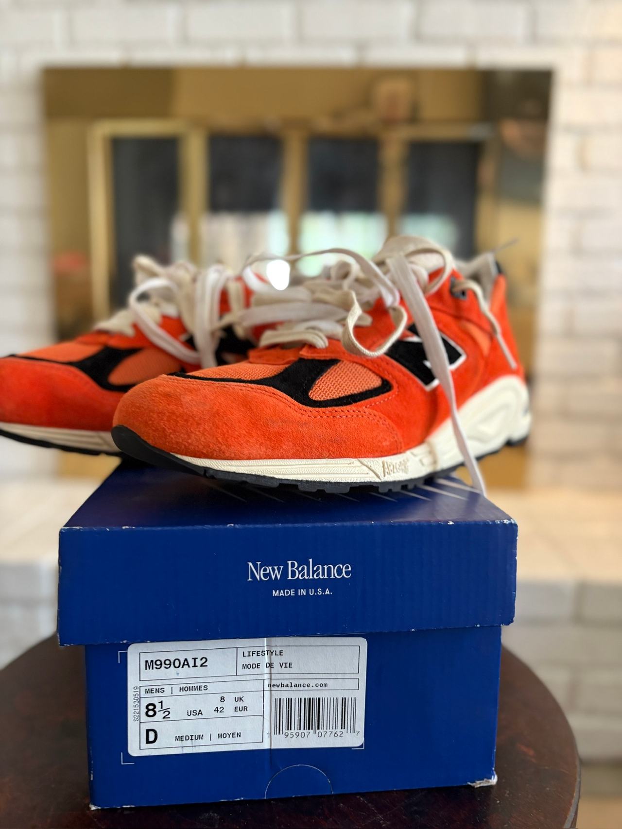 New Balance 990v2 Made in USA Teddy Santis Marigold