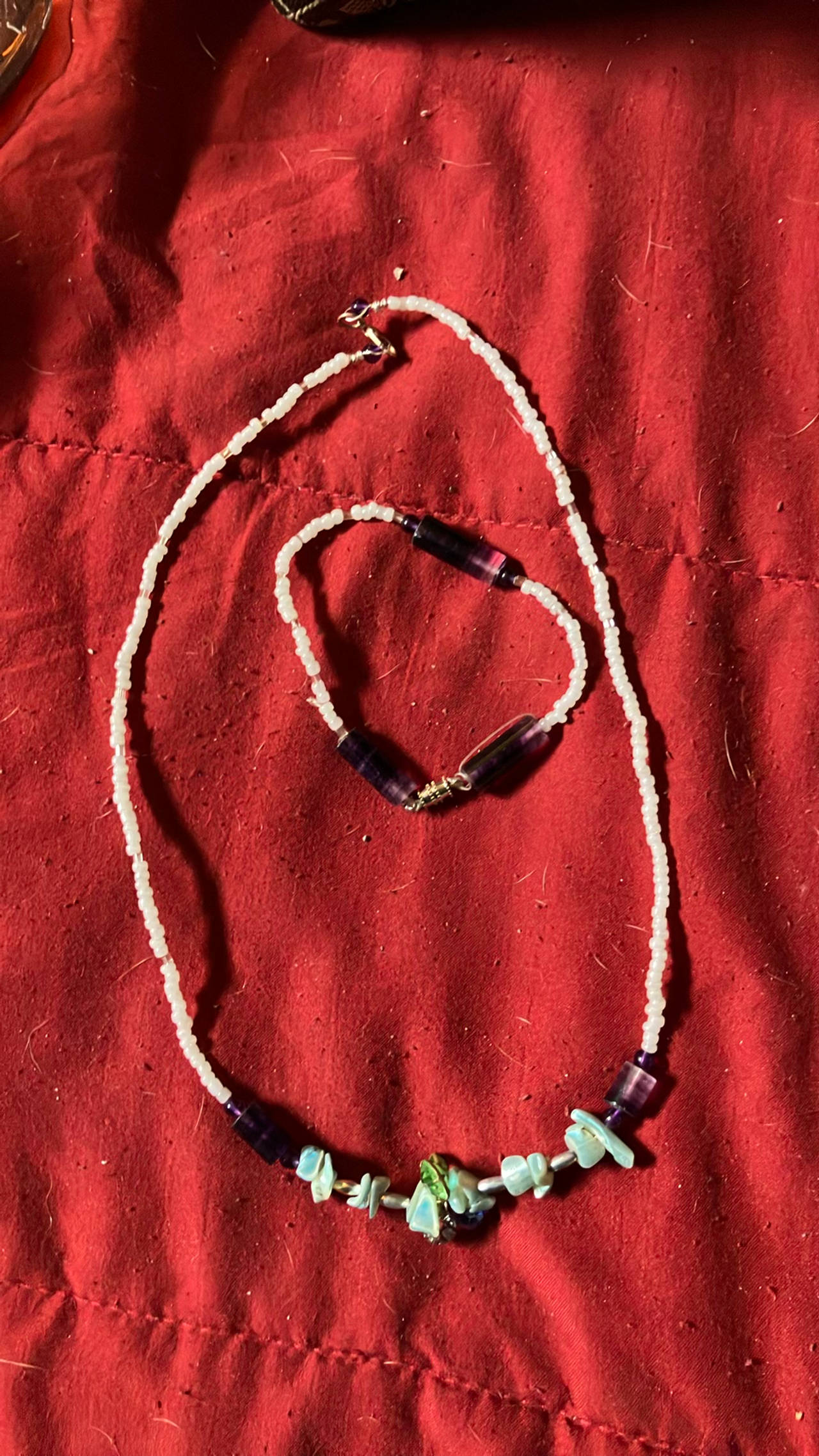 Beaded Necklace and Bracelet Set