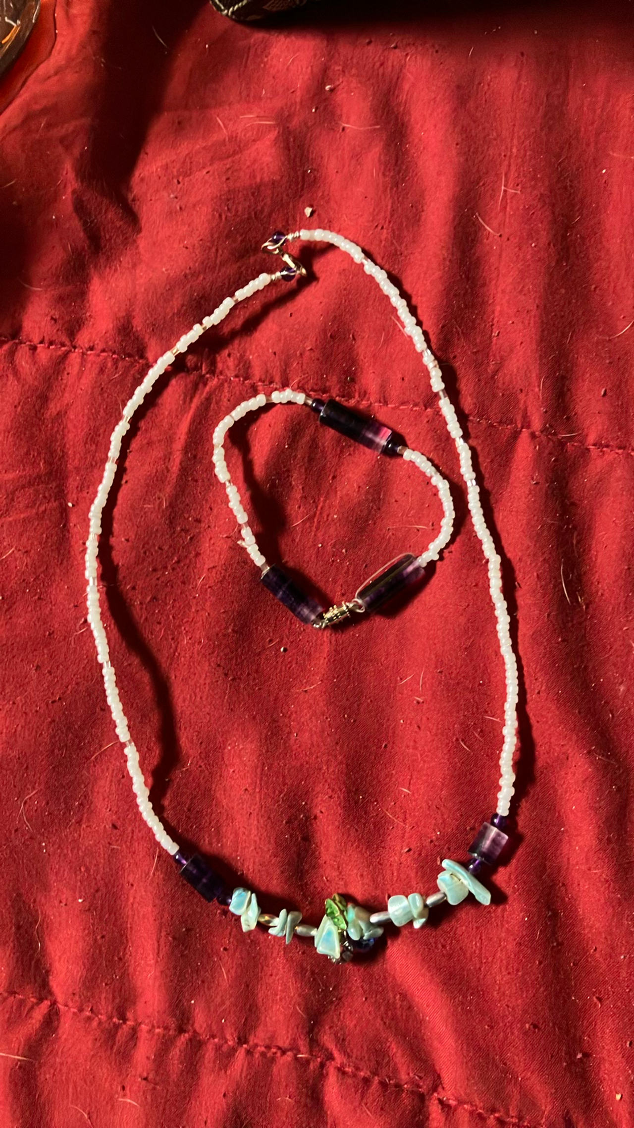 Beaded Necklace and Bracelet Set