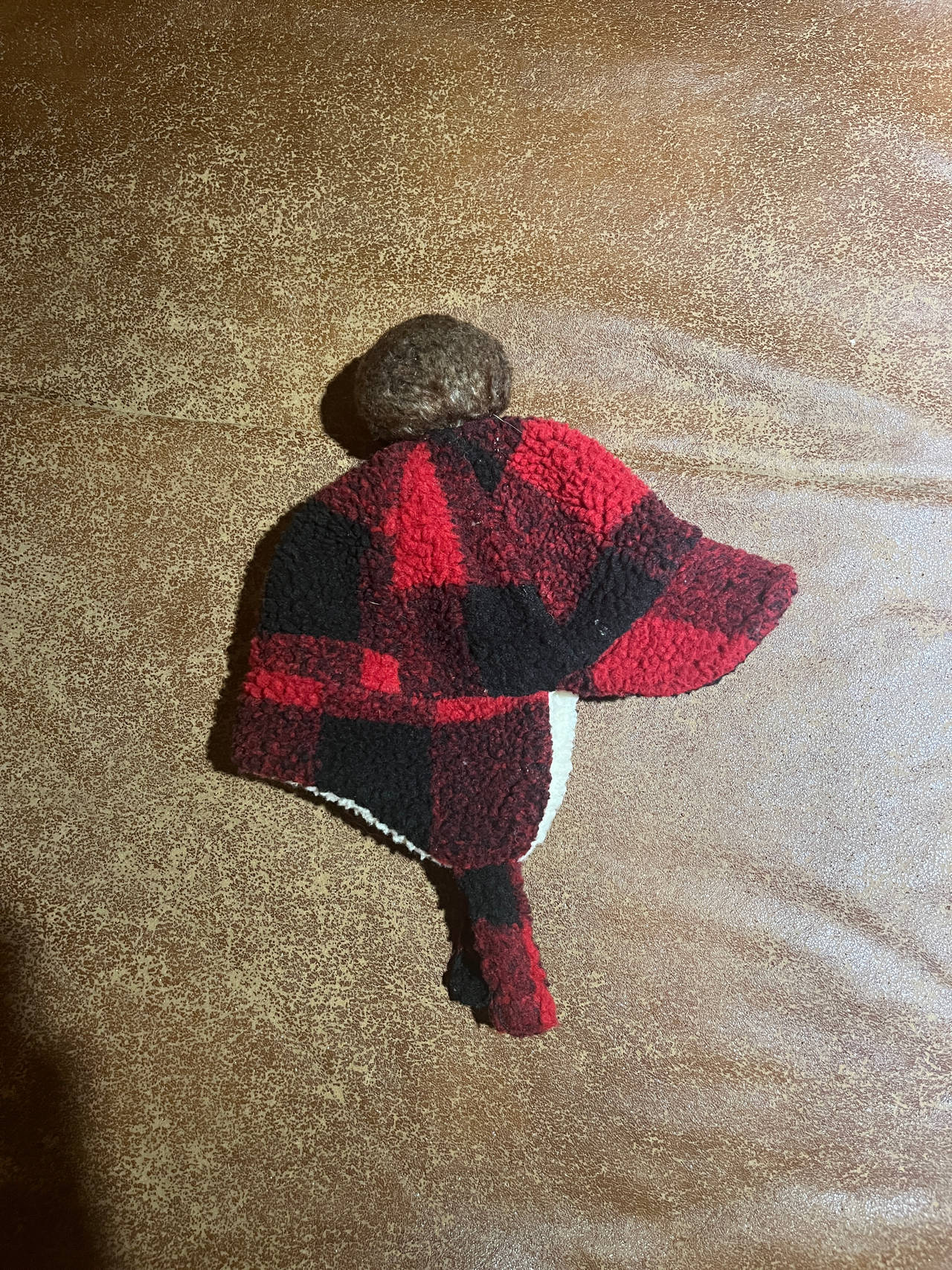 Old Navy Plaid Sherpa Trapper Hat Size 6-12 Months
