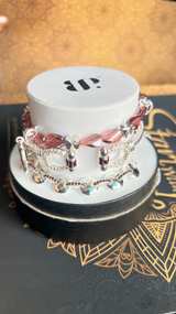 Bomb Party Simply Silver Purple Beaded Witch Charm Bracelet Set - Image 3