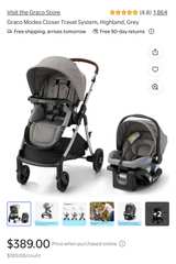NEW IN BOX Graco Modes Closer 3-in-1 Travel System SnugRide Lite LX - Image 3
