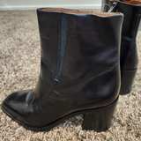 Franco Sarto Black Leather Ankle Boots - Image 4