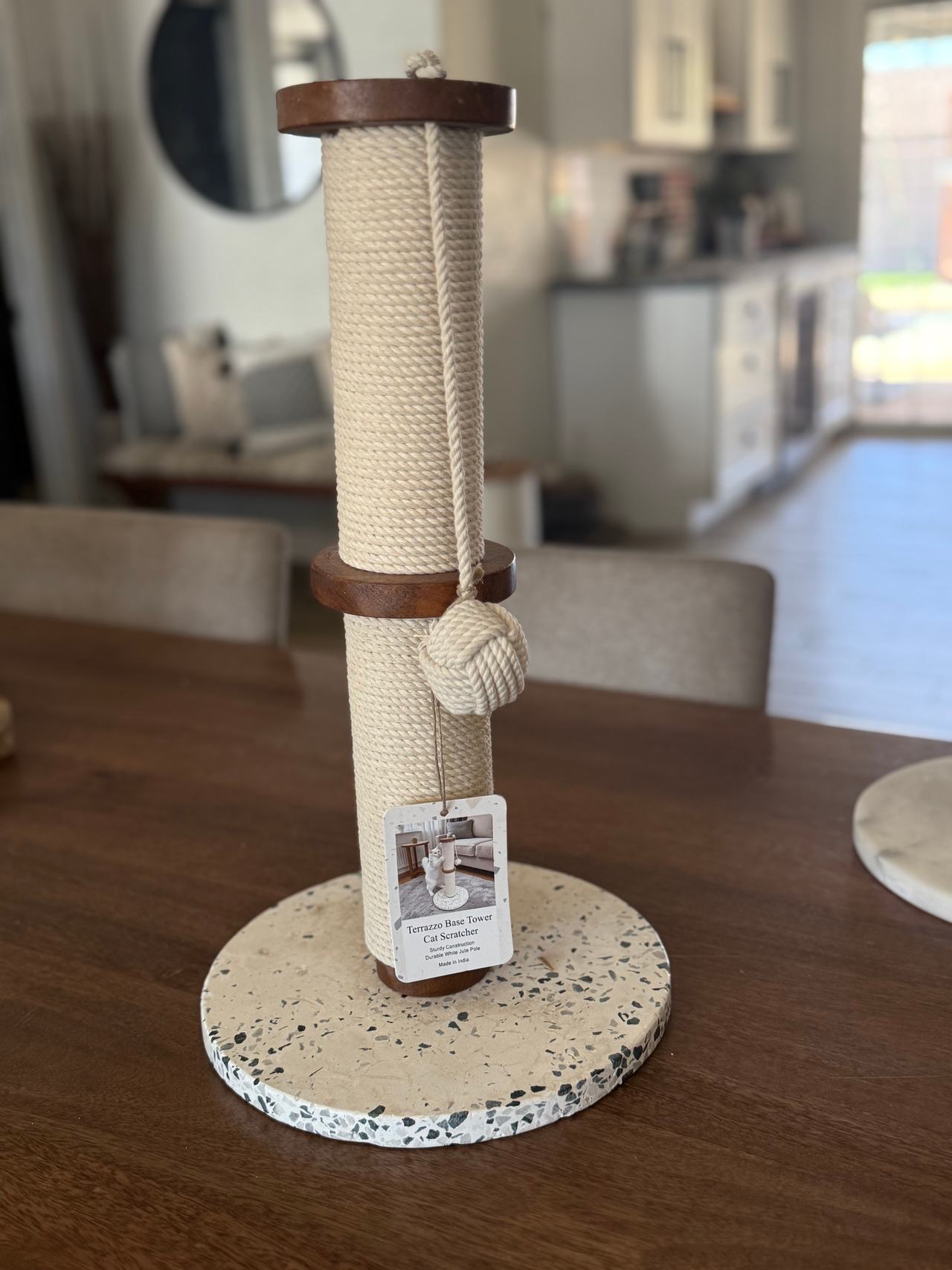 Boots & Barkley Terrazzo Base Tower Cat Scratcher