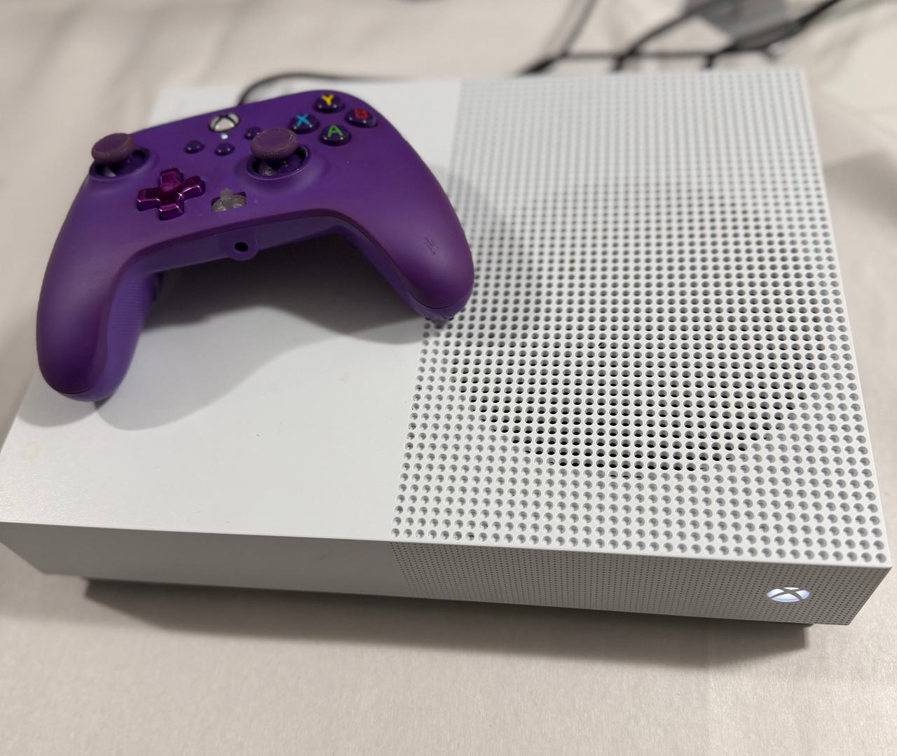 Microsoft Xbox One S All Digital 1TB White Console Bundle Tested Works + Control