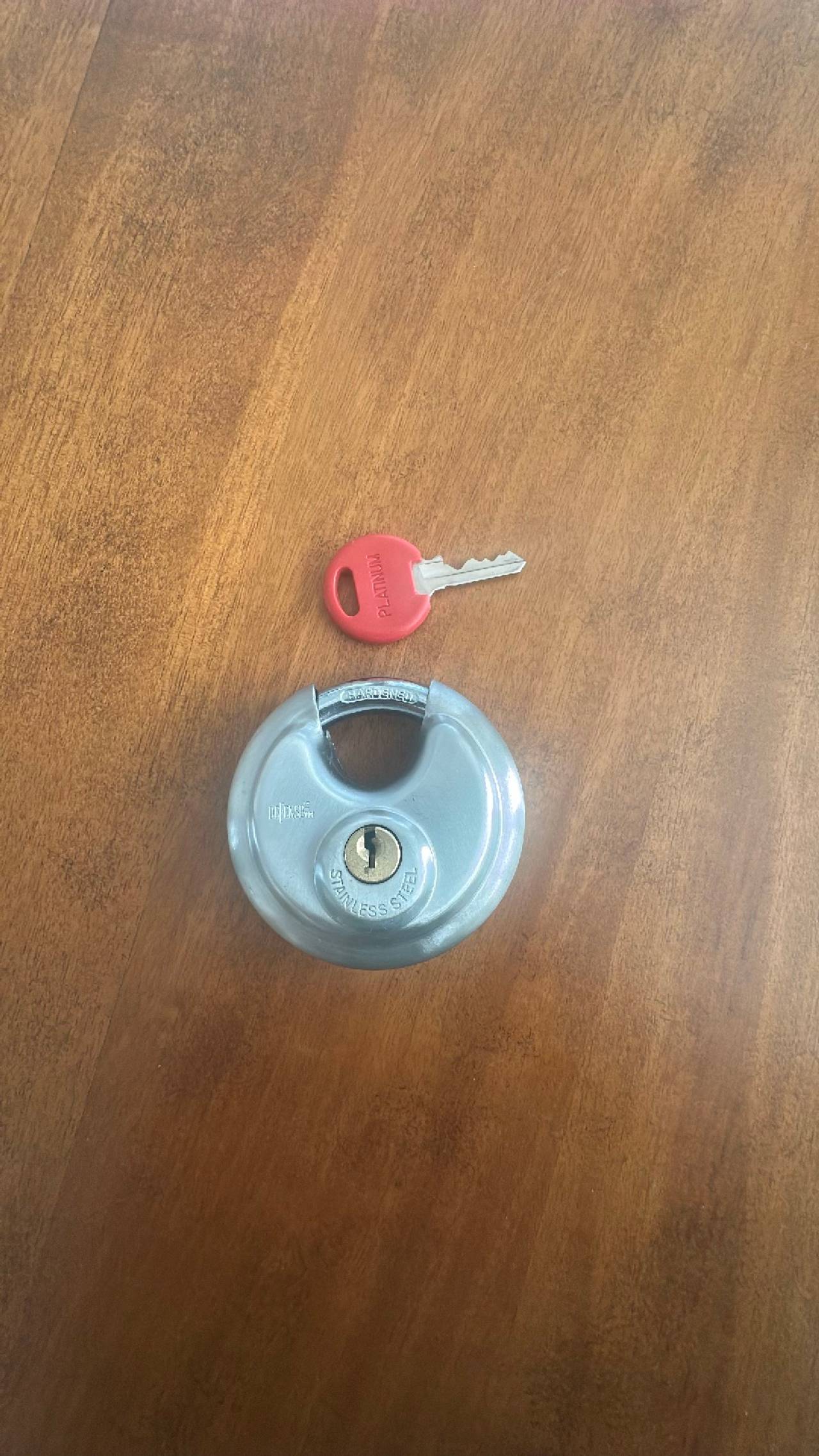 Defender Stainless Steel Disc Padlock