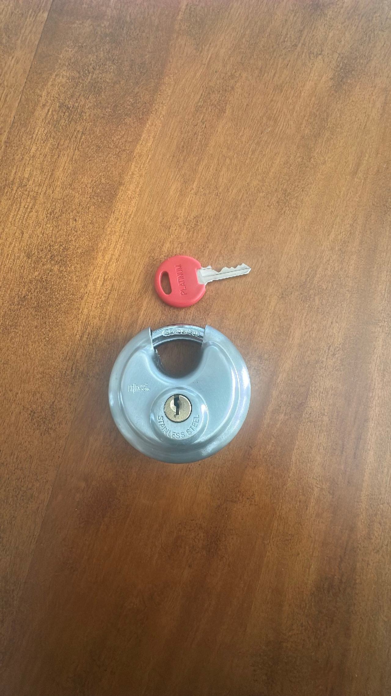 Defender Stainless Steel Disc Padlock