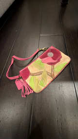 Coach Poppies for Peace Suede Wristlet Pink - Image 2