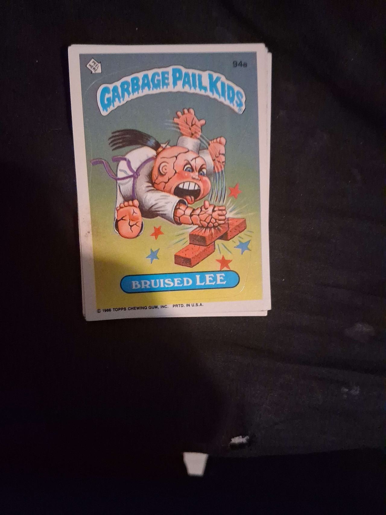 1986 Topps Garbage Pail Kids Bruised Lee 94a