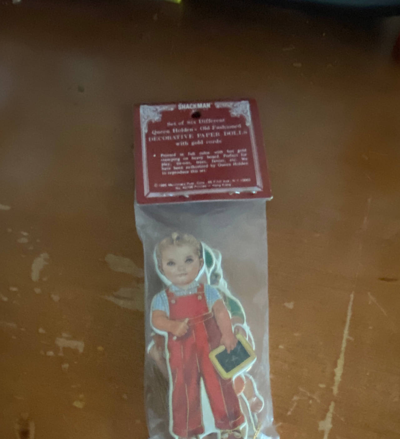 Shackman Queen Holden's Old Fashioned Decorative Paper Dolls Set of 6