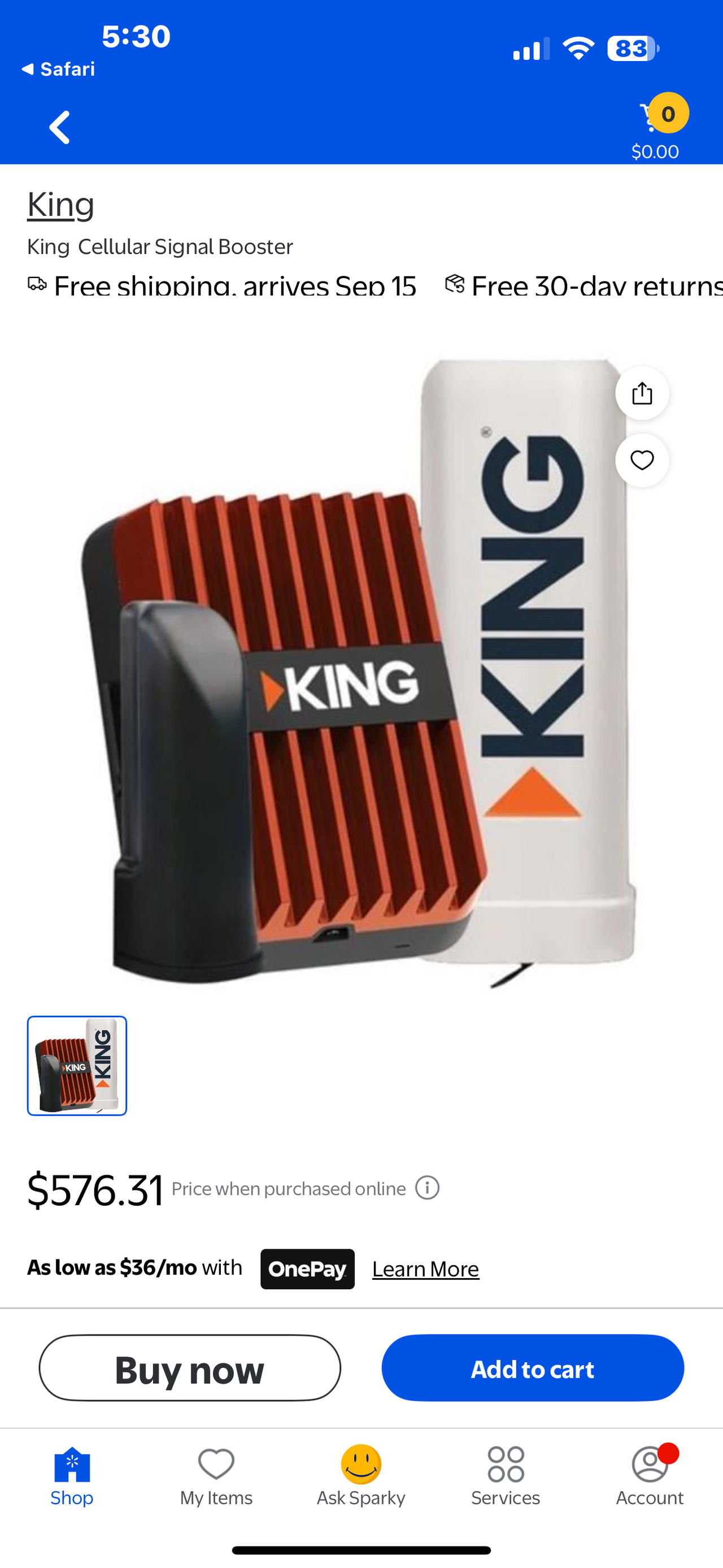 King Cellular Signal Booster