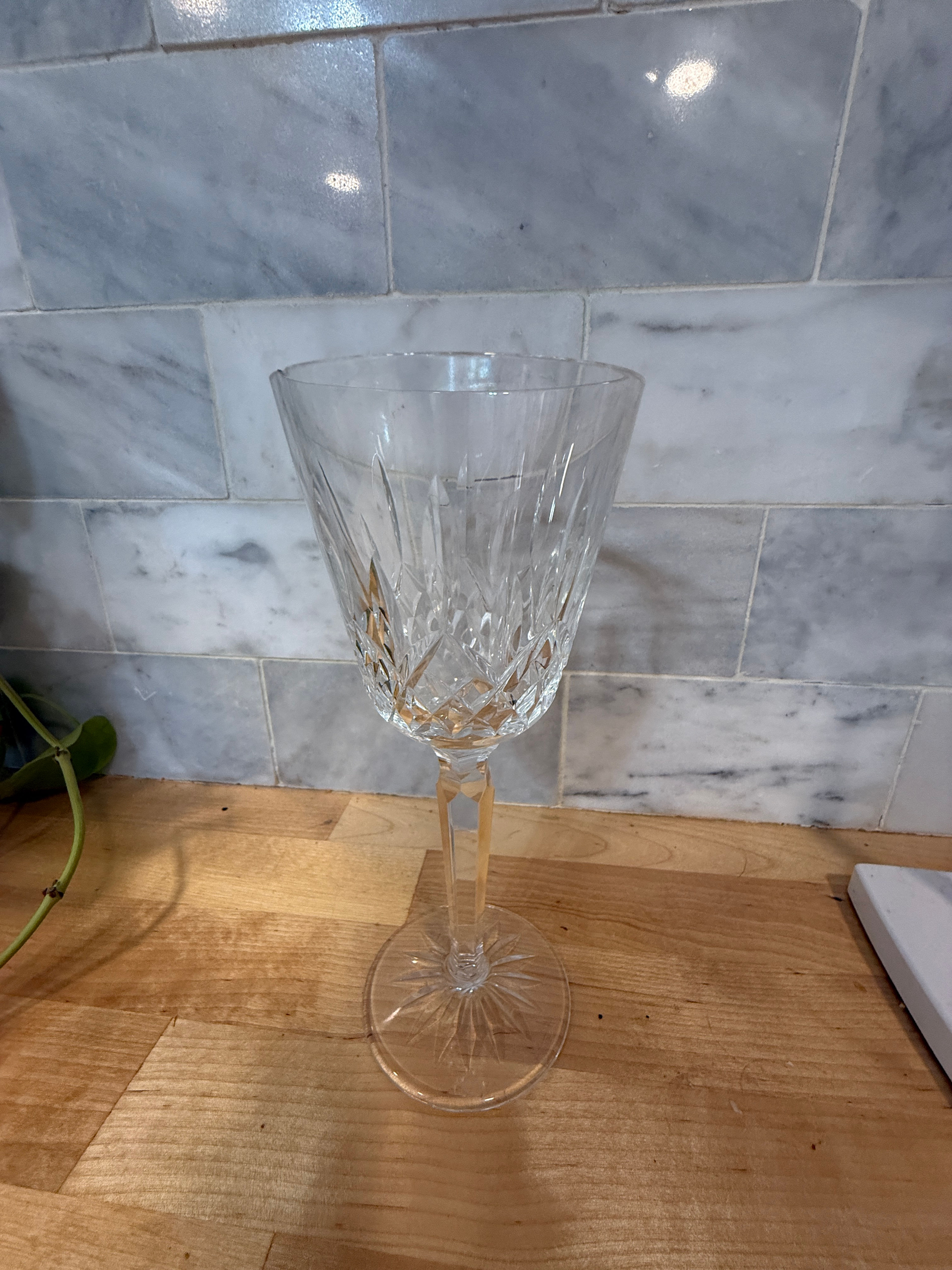 Waterford Lismore claret Goblet