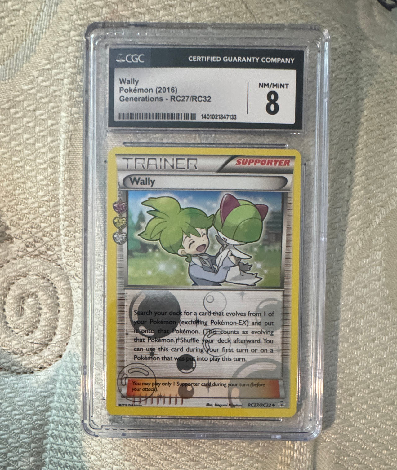 Wally Pokémon Card Generations Radiant Collection RC27/RC32 CGC 8