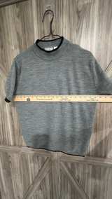 Alexis Reed Short Sleeve Mock Neck Sweater XL grey - Image 4