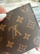 Upcycled Monogram Wallet Made From Vintage Designer Canvas - Image 4