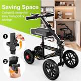 BlessReach All Terrain Foldable Knee Scooter – Black - Image 5