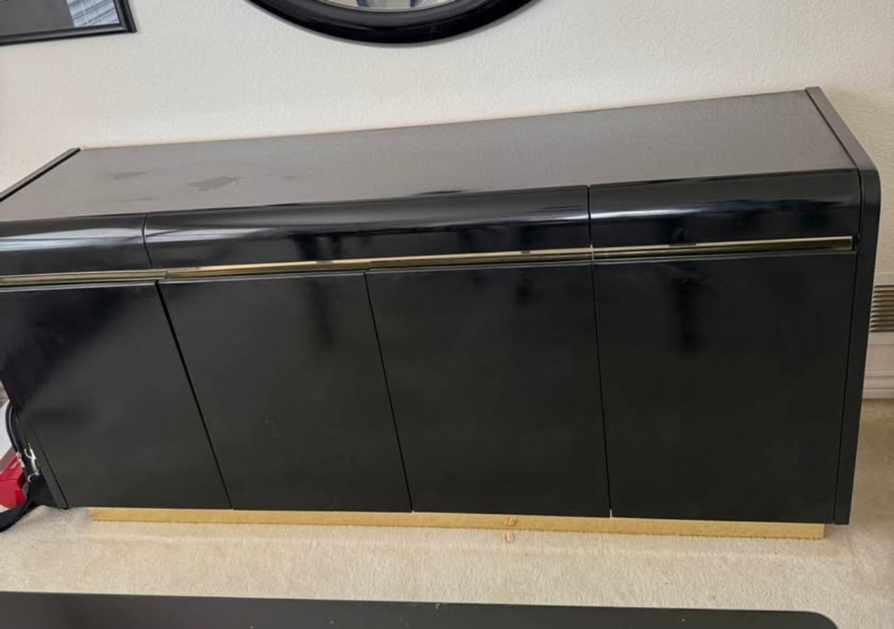 Lacquered Black Sideboard Buffet