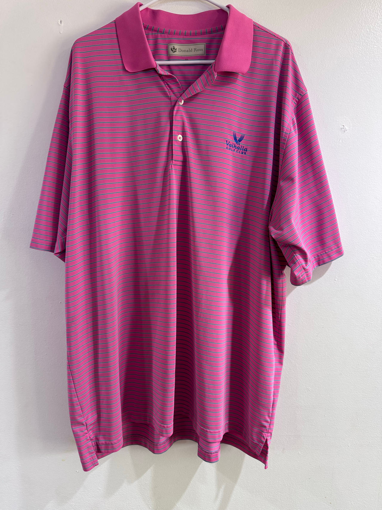 Donald Ross Valhalla Golf Club Striped Polo