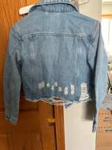 BBJ Los Angeles Distressed Cropped Denim Jacket - Image 4