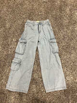 Denim Cargo Pants - Image 1