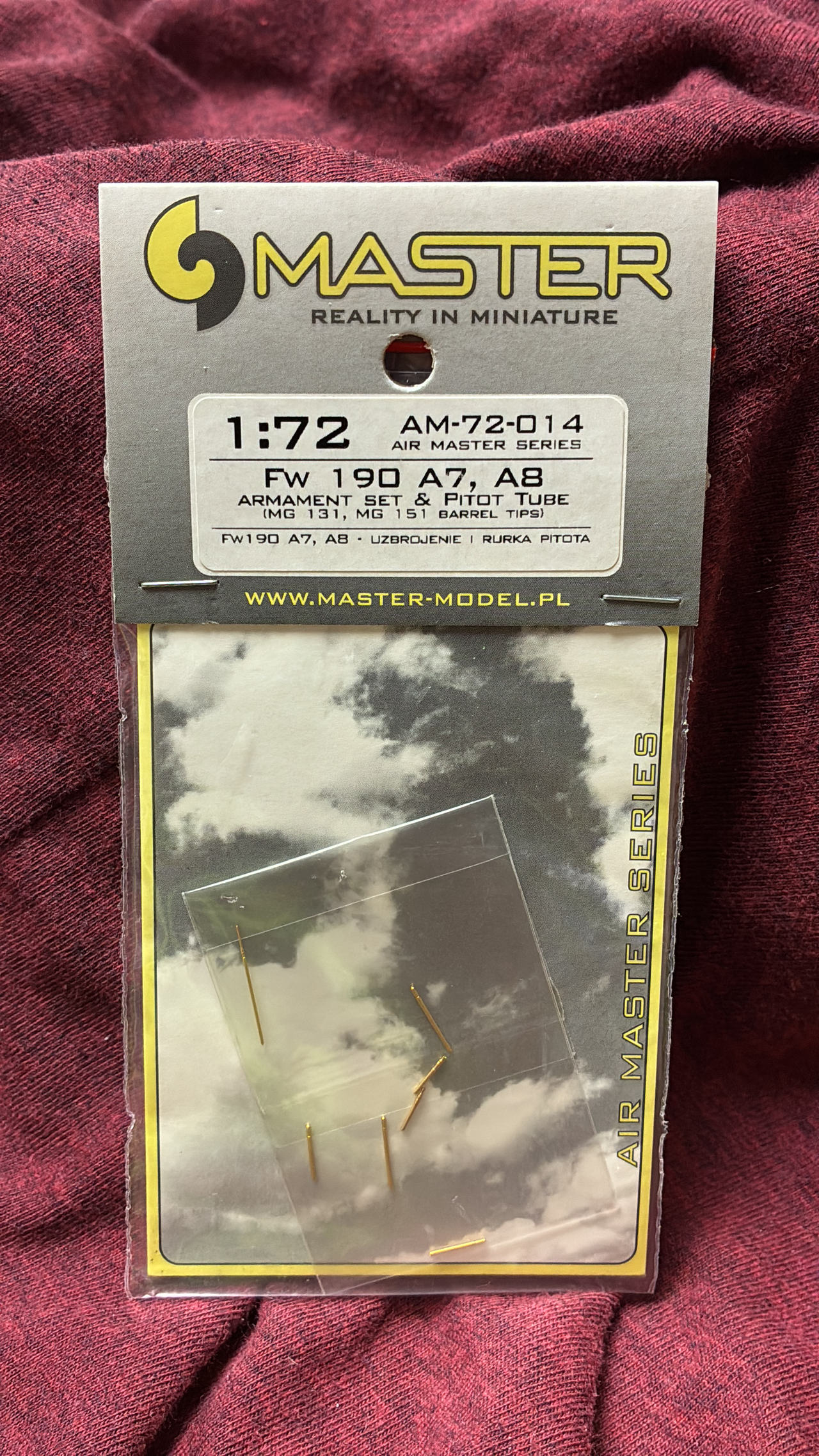 Master 1:72 Fw 190 A7, A8 Armament Set & Pitot Tube