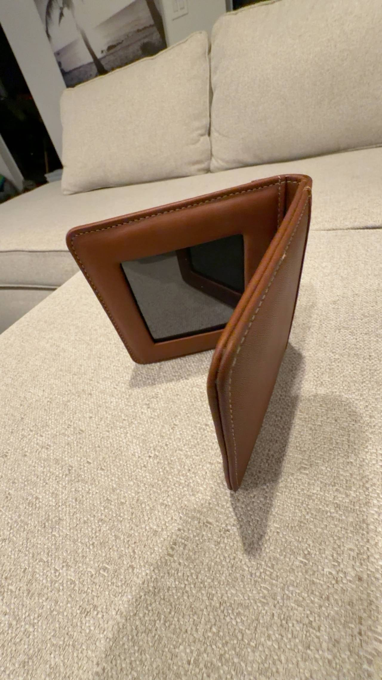 Coach Leather Vintage Pass Case or Photo Frame Foldable Picture