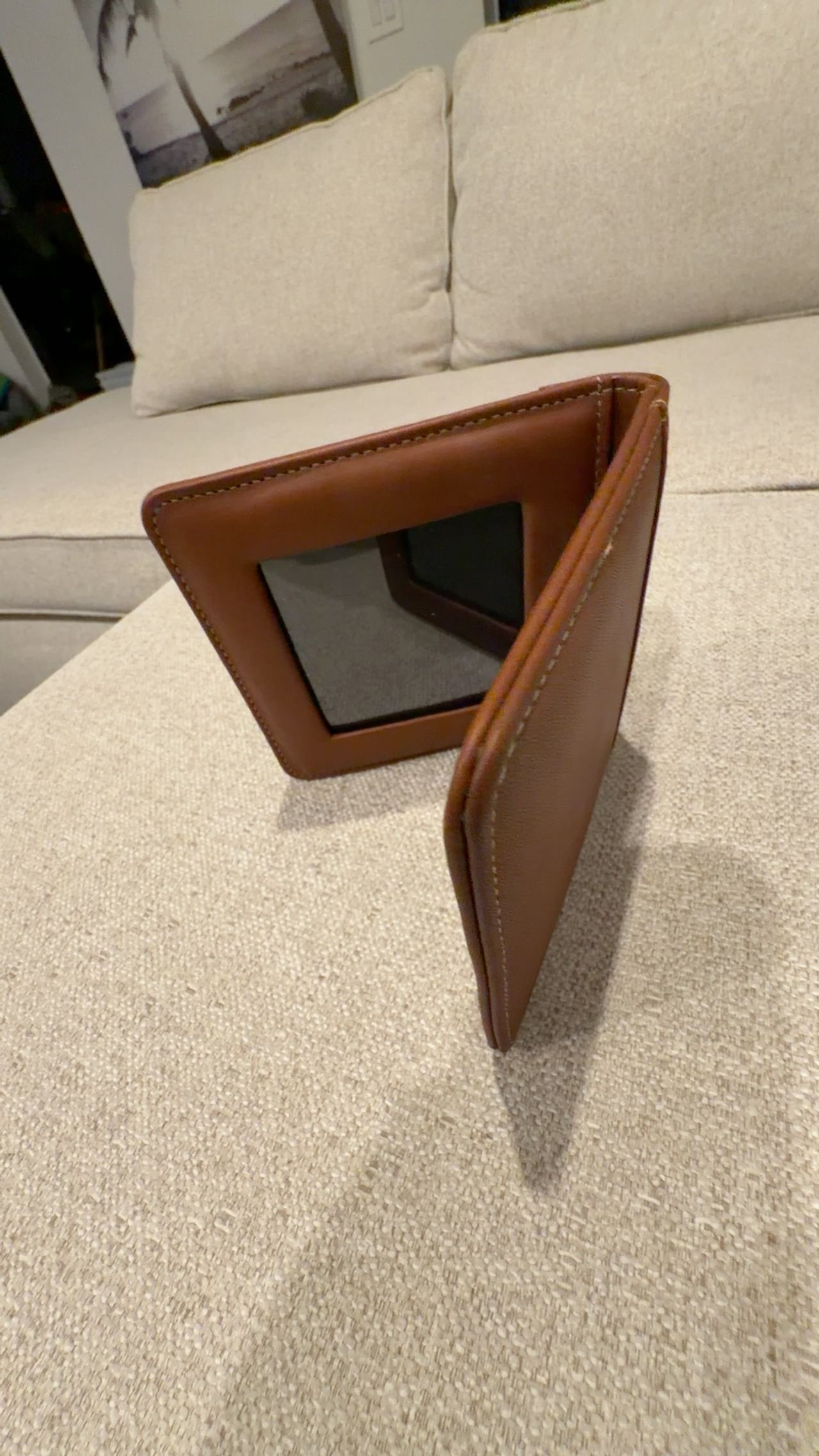 Coach Leather Vintage Pass Case or Photo Frame Foldable Picture
