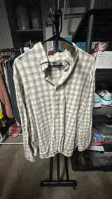 Express Plaid Shirt Grey and Yellow(beige) size XLarge - Image 2