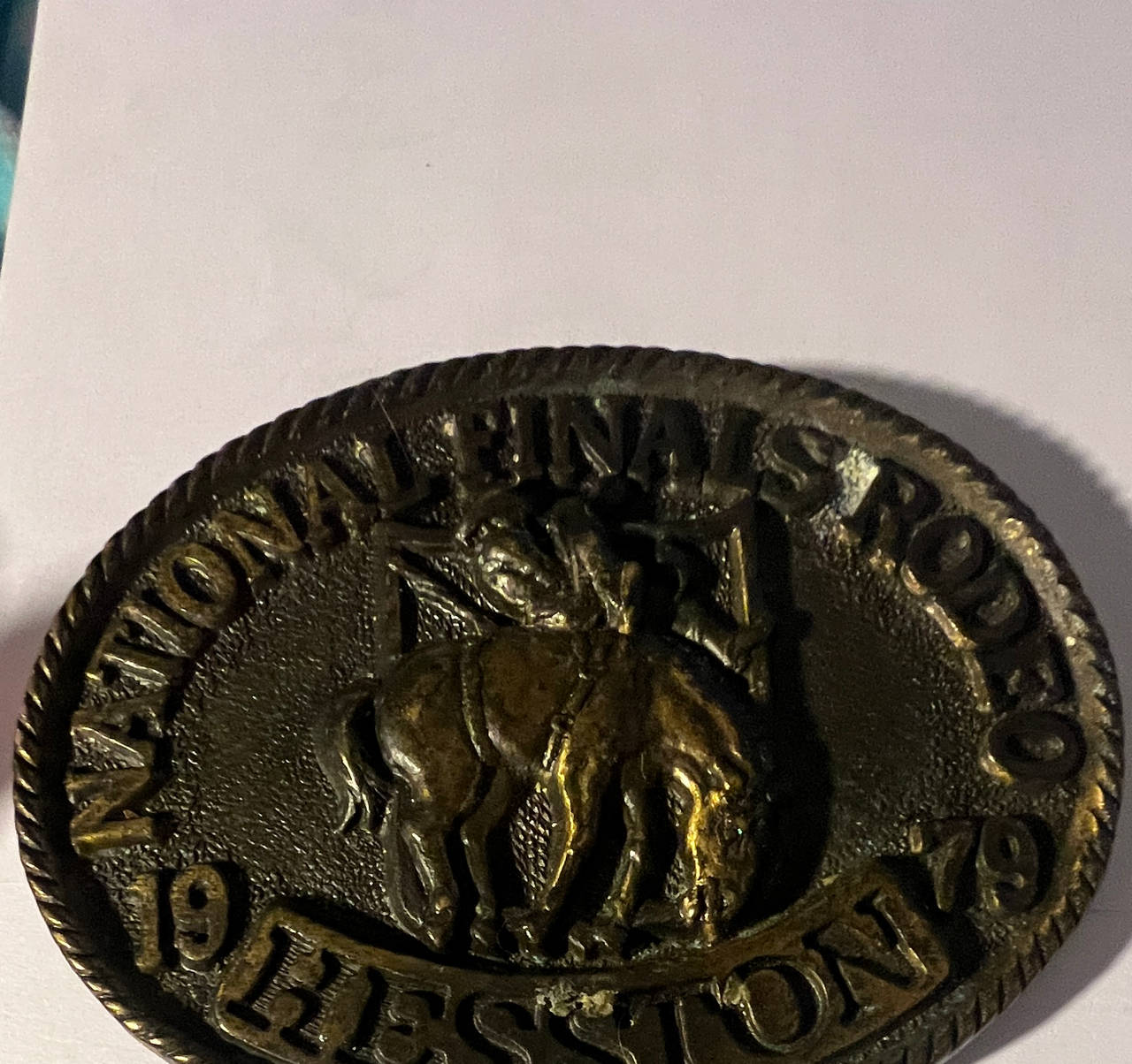 Hesston 1979 National Finals Rodeo Belt Buckle