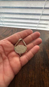 Blue Tiger's Eye Silver Pendant - Image 3