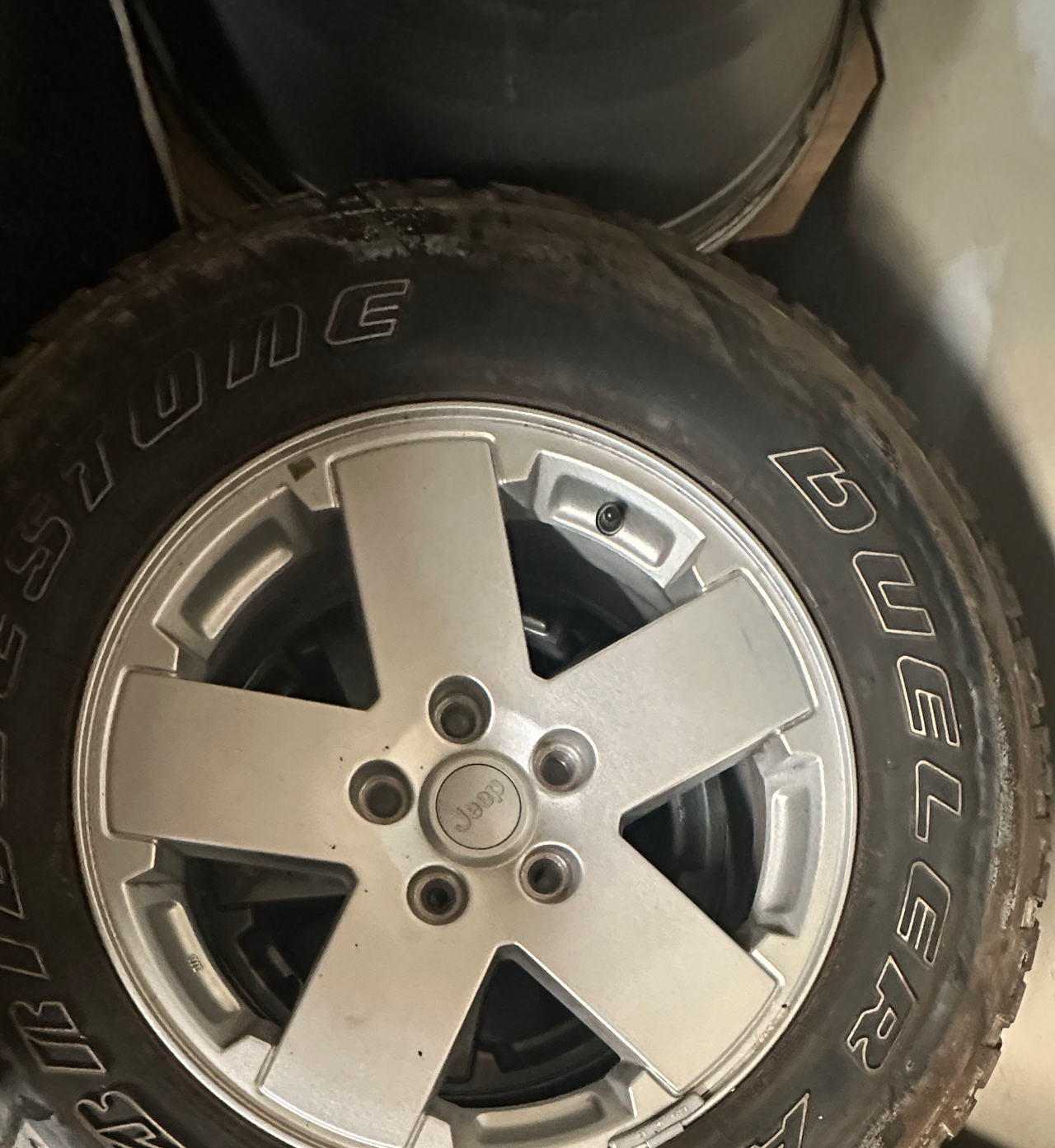 Set of 4 Jeep Wrangler JK 17" OEM Alloy Wheels and Tires