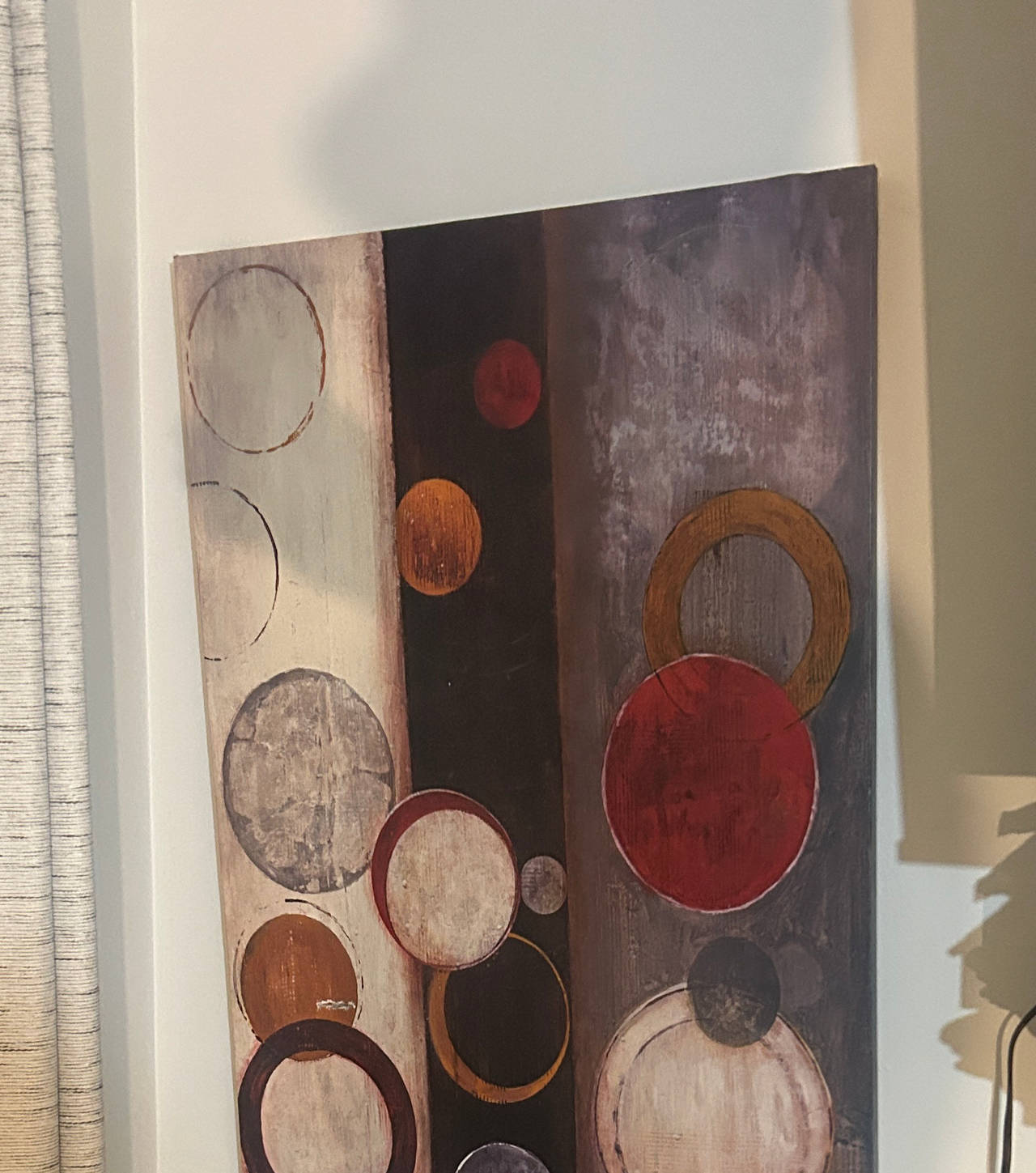 Abstract Geometric Circle Canvas Wall Art